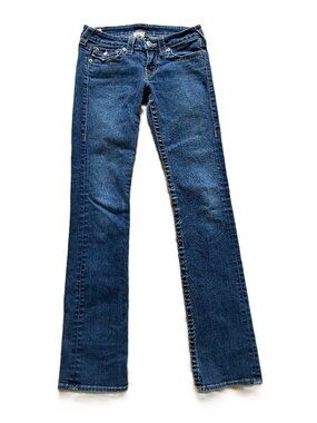 True Religion Billy Jeans Womens Blue Low Rise Bootcut Made in USA Vintage Y2K